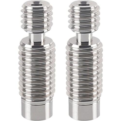 All Metal Hotend Heater Block For E3D V6 Titanium Alloy Heat Break Thermal Barrel Tube Heatbreak 2Pcs for 3D Printer N0PB