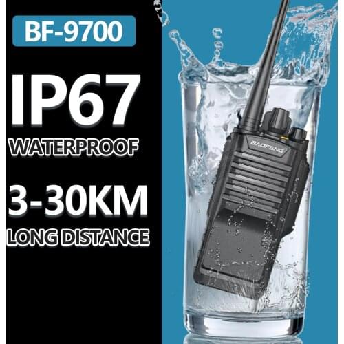 BAOFENG BF-9700 IP67 Waterproof 8W 2800mAh High Power Walkie Talkie UHF Amateur Radio UV-9R HF Radio Transceiver Hunting