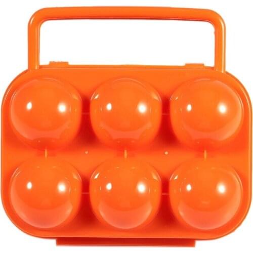 Portable Eggs Holder / Plastic Egg Box for Camping and Picnic (Random Color)