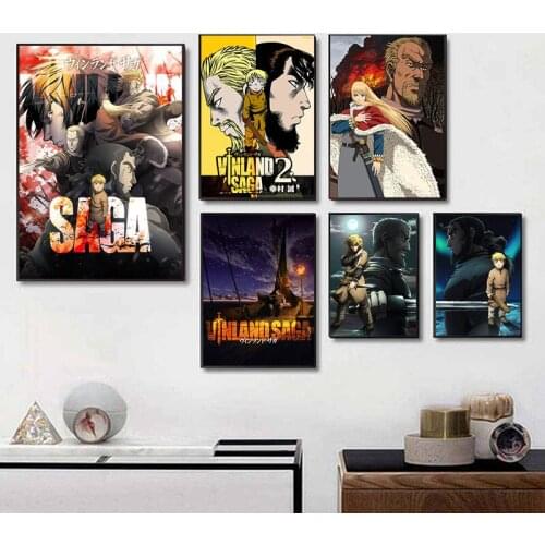 Vinland Saga Anime Japanese Poster Home Decor Quality Canvas Painting living for kids rooms Manga Prints
