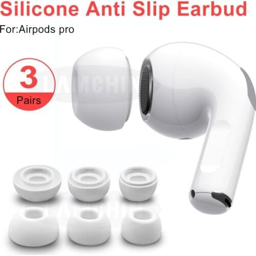 Anti Slip Earbud Tips For Airpods Pro High Quality Silicone Cover Earphone Tips Noise Reduction Soundproof Earplug For AirPods 3