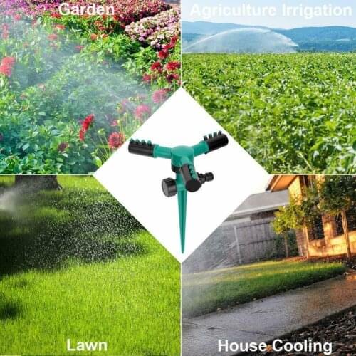 360 Angles Rotating Sprinkler With Support rod Garden Automatic sprinkler Lawn Irrigation Systems Watering 1 R0S8