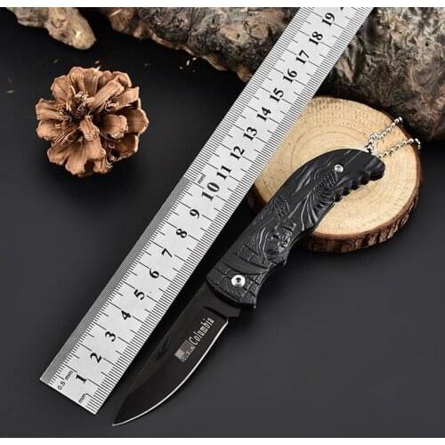 Outdoor Folding Knife Portable Sharp Blade Knife Wilderness Survival Self-defense Multi-function Fruit Knife Gadgets for Men