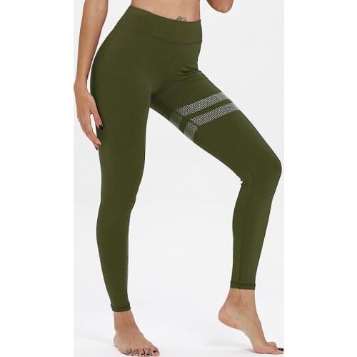 Sport Gym Leggings Yoga Jogging Running Pants Tights Stretch Sportwear Pant for Women High Waist Seamless Leggings