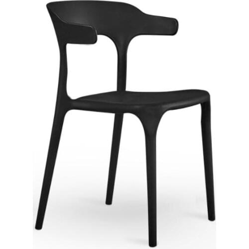 Minimalist Modern plastic chair Nordic dining chair Armchair Home creative cafe casual horn chair