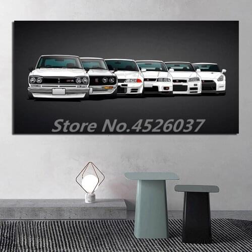 Super Car Poster Luxury Cars Art Canvas Poster Print Painting Black White Wall Picture Modern Home Decoration