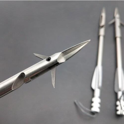 Stainless steel 3/10 triangle front fish slingshot darts arrow hunting shooting skills fishing darts