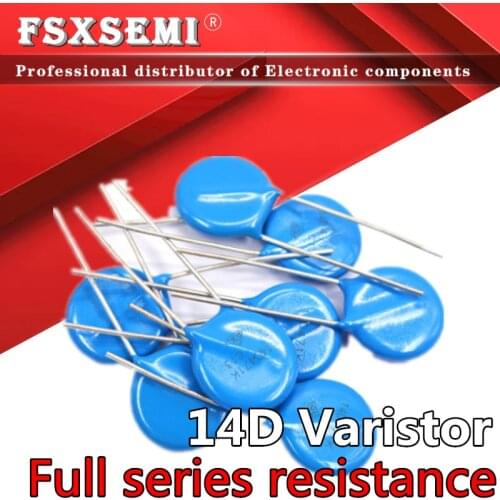 10pcs varistor 14D101K 14D102K 14D112K 14D121K 14D122K 14D151K 14D152K 14D180K 14D181K 14D182K 14D201K 14D220K