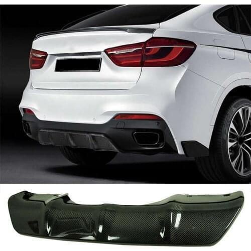 P Style Carbon fiber Rear Lip Diffuser Fit For BMW F16 X6 M-Sport