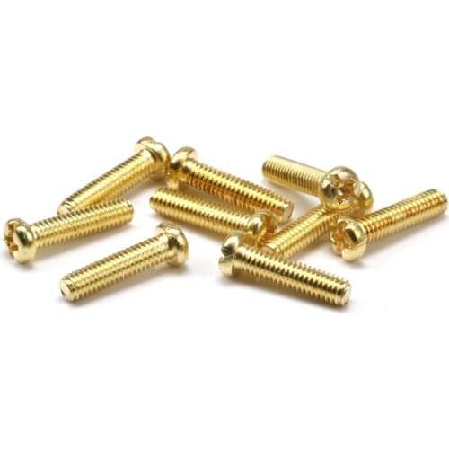 500pcs M2*8 Brass Round Pan Head Phillips Screws Machine Screws Bolt