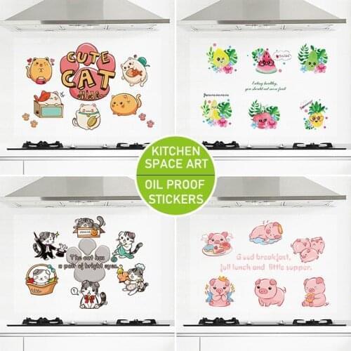 60*90cm Kitchen Oilproof Wall Stickers High Temperature Waterproof Self Adhesive Wallpaper Kitchen Tile Stove Cabinet Home Decor