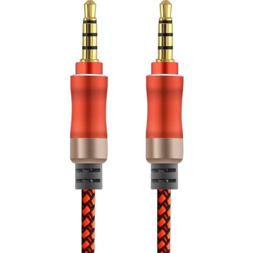 PALLTOR TRRS 3.5mm Audio Cable (4 Pole) with Mic [Microphone Compatible] 24K Gold Plated Braided Jacket Male Jack Aux Cord