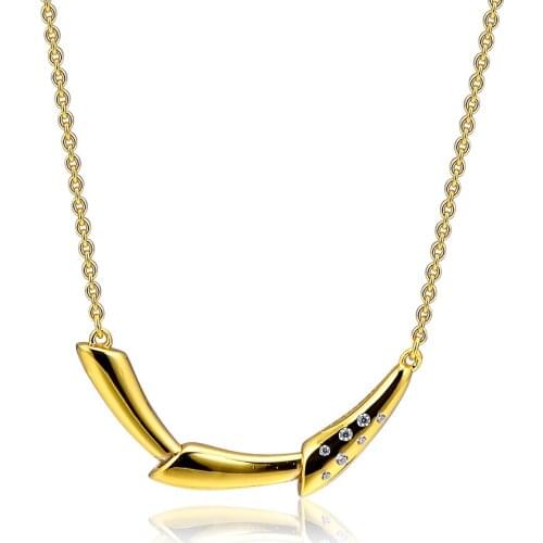 Shine Flower Stem Necklace & Pendant Fashion Female Necklace For Beads & Charms Woman DIY sterling silver jewelry