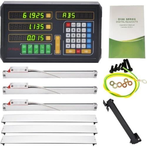 Ditron 3 Axis Dro Digital Readout Milling Machine with 3 pcs Linear Scale DRO for Miilling Machine