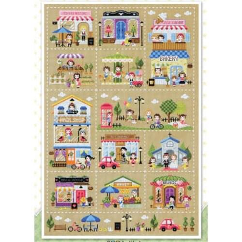 K8 DIY Craft Stich Cross Stitch Package Cotton Fabric Needlework Embroidery Crafts Counted Cross-Stitching Kit