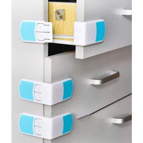 2pcs Child Lock Protection Of Children Locking Doors For Childrens Safety Kids Safety Plastic protection safety Cabinet Corner