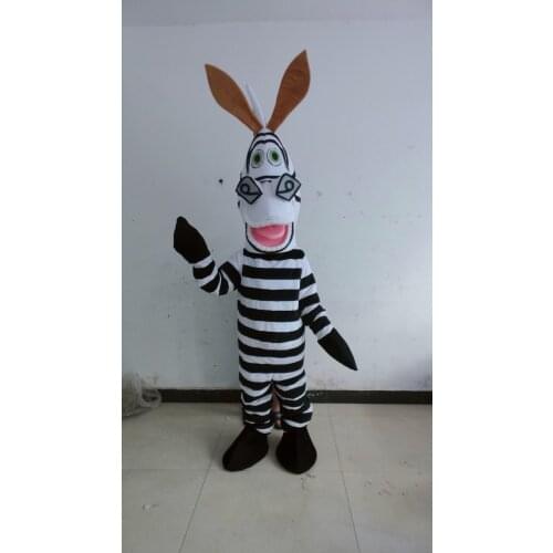 High quality POLE STAR MASCOT COSTUMES white and black horse mascot costumes zebra disguise Christmas Halloween Outfit Fancy