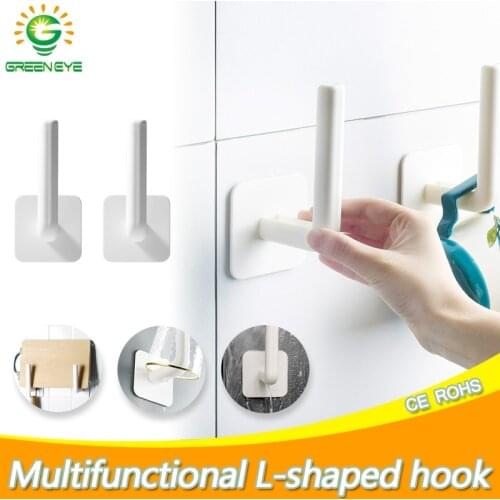 Multifunctional Hooks Sticky Hook Self Adhesive Storage Hanging Household Practical Wall Door Storage Holder Strong Hanger Rack