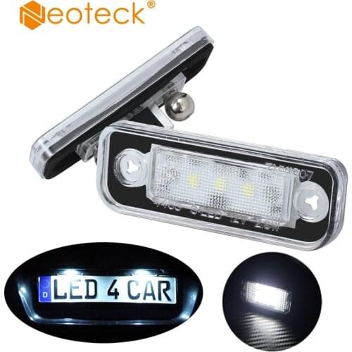 Neoteck 2 Pcs SMD License Plate Light For Mercedes Benz SLK R171 S203 W211 S211 / 1103 E Class C Class License Plate Light
