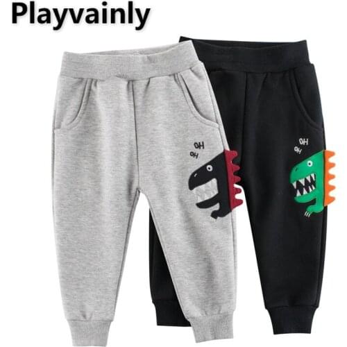Autumn winter New Boys Pants Leisure Pants for Children Embroidered Warm simier sport pants Kids Clothes E7618