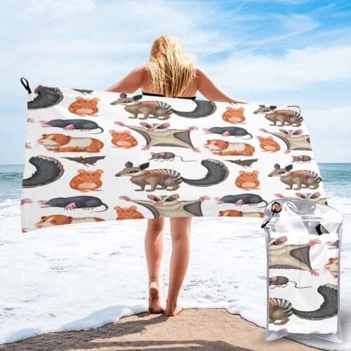 Bathing Towel Wild Animals Bath Wearable Towel Dress Fast Drying Beach Spa Magical Nightwear Sleeping