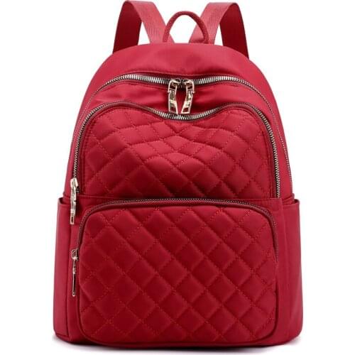 Casual Small School Bag Fashion Black Pu Leather Backpack Female Plaid Backpacks for Adolescent Girls Women Spliced