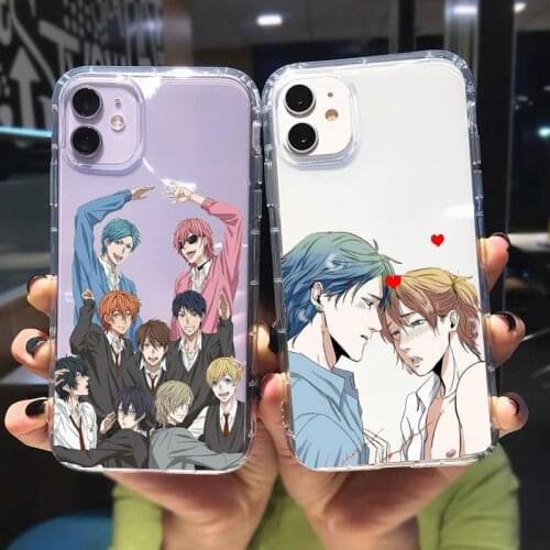 Yarichin B Club Transparent Phone Case For iPhone 11 12 Pro MAX XR X XS SE 20 7 8 6s Plus Cute Japan Anime Soft TPU Cover Fundas