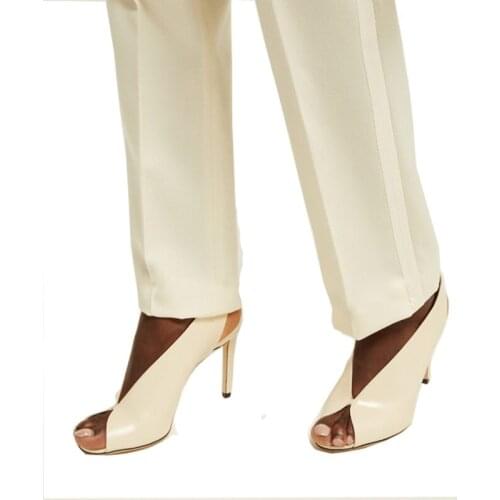 Peep Toe Slingbacks Sandal For Women 2021 Summer New Thin Heel Fashion High Heels Sandals Ladies Shallow Solid Pumps Lady Shoes