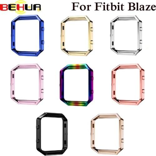 Replacement Stainless Steel Frame Holder Case Cover Shell Metal Frame Bezel For Fitbit Blaze Activity Tracker Smart Watch Band