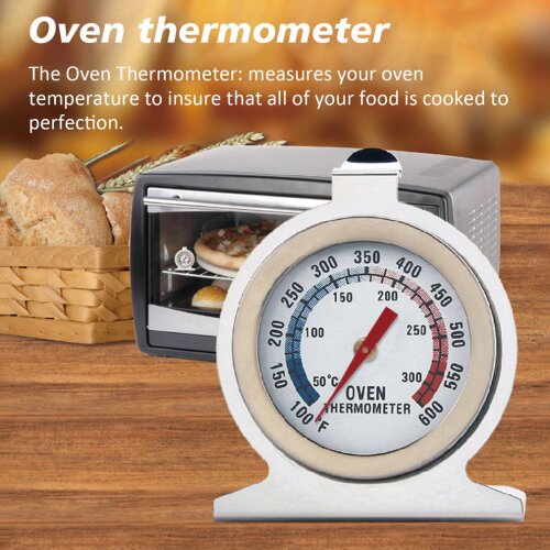Stainless Steel Oven Cooker Thermometer Temperature Gauge Mini Thermometer Grill Temperature Gauge for Home Kitchen Food