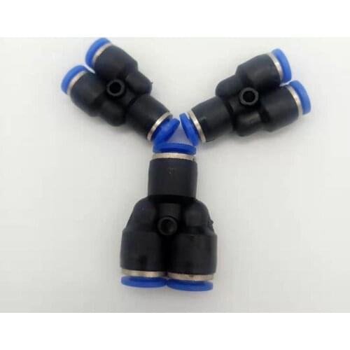 Y-type three-way quick pneumatic plastic insert connection PY4 PY6 PY8 PY10 PY12 PY16
