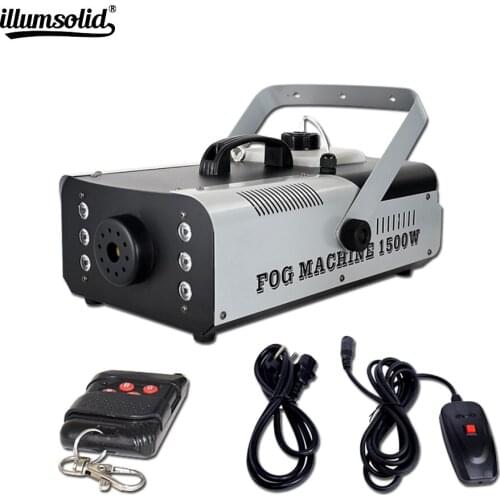 1500W RGB 3IN1 Smoke Machine Remote Control Fog Machine Pump DJ Disco For Party Wedding Christmas Stage Fogger Machine