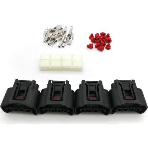 4 Pcs Car Ignition Coil Plug Connector Kit For Toyota Lexus Camry Yaris 90980-11885