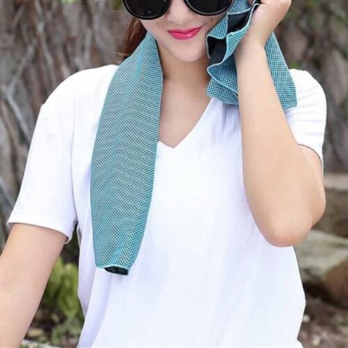 5pcs Men Women Gym Yoga Running Cool WashCloth Football Basketball Cooling Ice Beach Towel Wipe Sweat Quick-Drying Large Towel