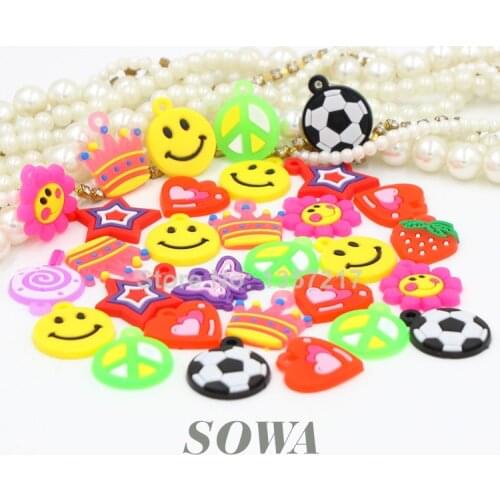 Free shipping 50pcs New cute silicone cartoon Knitting Loom Rubber Bands Refills Charms for DIY Charm Bracelets the kids'gift