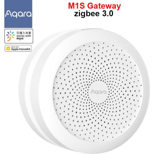 Original Aqara M1S Hub Gateway with RGB Led Night Light Zigbee 3.0 Siri Voice APP Remote Control Home Work Mijia APP HomeKit