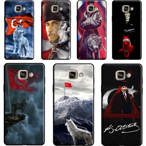 Turkey Wolf Mustafa Kemal Atatürk Case For Samsung Galaxy J1 J3 J5 J7 A3 A5 2016 2017 J2 Core J4 J6 Plus J8 A6 A7 A8 A9 2018
