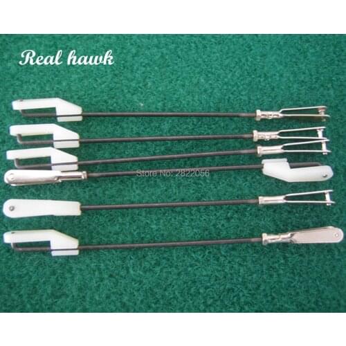 D1.8 Plastic clip+M2 Metal Clevis L90/L120/L150/L250mm steel wire rod COMBO for RC model Air plane RC Parts