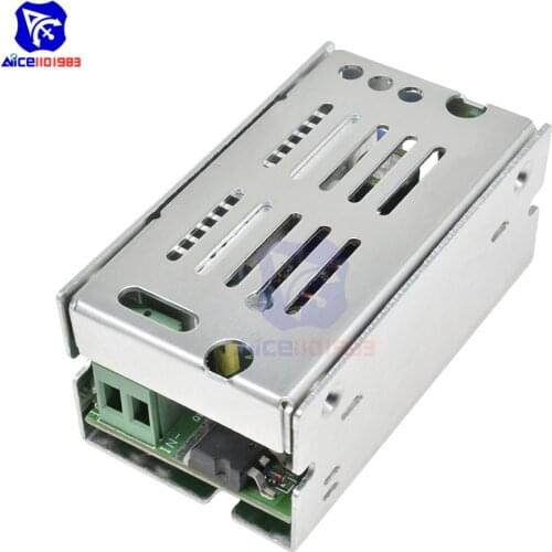 Diymore DC 60V 15A 200W DC-DC 8-55V to 1-36V Step Down Converter Buck Power Supply Module Adjustable Voltage Regulator with Case