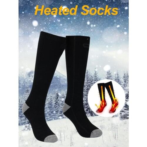 3.7V 4500 MAh Electric Heating Socks 3 Temperature Levels For Winter Rechargeable Foot Warmers Thermal Socks Electric Socks