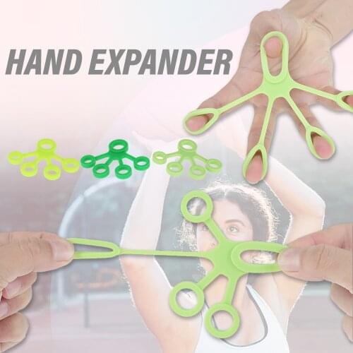 1Pcs Silicone Hand Expander Finger Hand Grip Finger Training Stretcher Trainer Strength Resistance Bands Wrist Exercise Fitness
