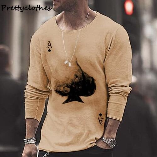 2021 New Slim Letters Youth Ordinary Long-Sleeved Autumn Casual Round Neck Men T-Shirt Oversized Tee Top Mens Fashion T-Shirts