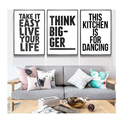 E-CL Abstract Flowers Canvas Painting For Living Room Three-picture Combination