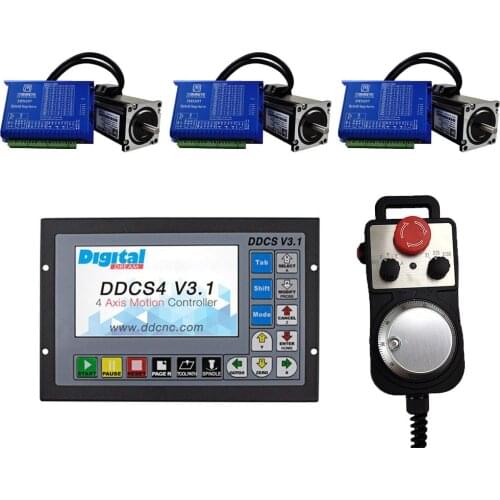 CNC kit ddcsv3.1 3-axis motion control system nema23 hybrid servo kit JMC 2HSS57+57J1880EC-1000 closed-loop motor