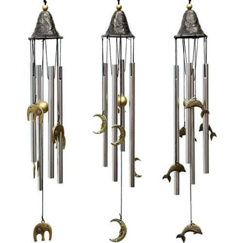 Chinese style creative Animal metal door bells wind chimes ornaments door decoration bell bedroom decor Christmas Gifts