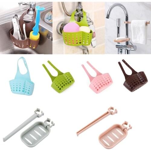 Kitchen Sink Sponge Holder Draining Rack Sink Kitchen Hanging Drain Storage Tools Storage Shelf Sink Holder Drain Basket