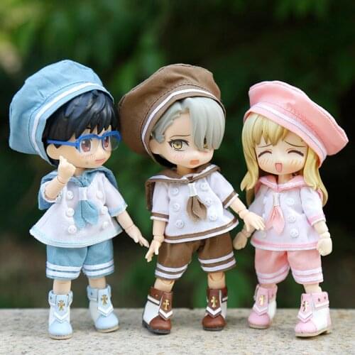 OB11 doll shoes suitable for DDF YMY ob11 body9 sailor short boots doll accessories