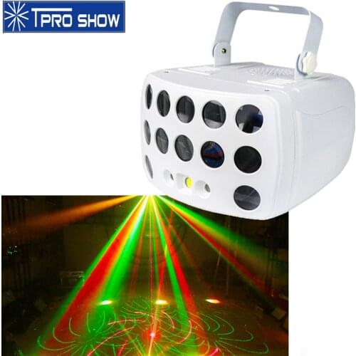 Laser DJ Sound Party Light DMX Remote RGBW LED Strobe Disco Lights Beam Spot Stage Lighting Effect Dance Club Butterfly Light