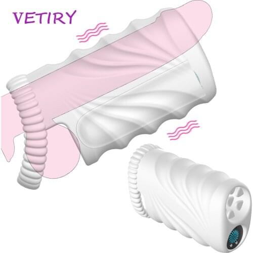 Male Glans Penis Stimulation Male Masturbator Long Lasting Penis Trainer Sex Toys for Men Penis Pump Vibrator Delay Ejaculation