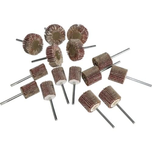 5PCS 16-30mm Dremel Accessories Set Grinding Wheel Head Sander Abrasive Tools Sandpaper Rust Removal 80 Grit Sanding Flap Wheel